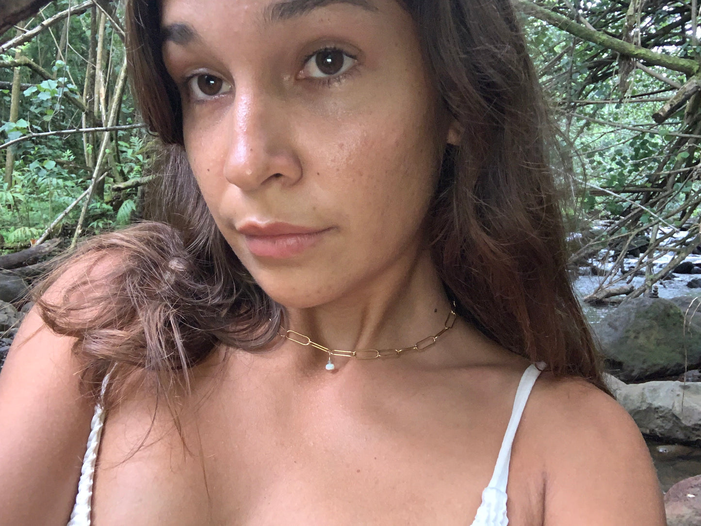 Opal Drop Necklace